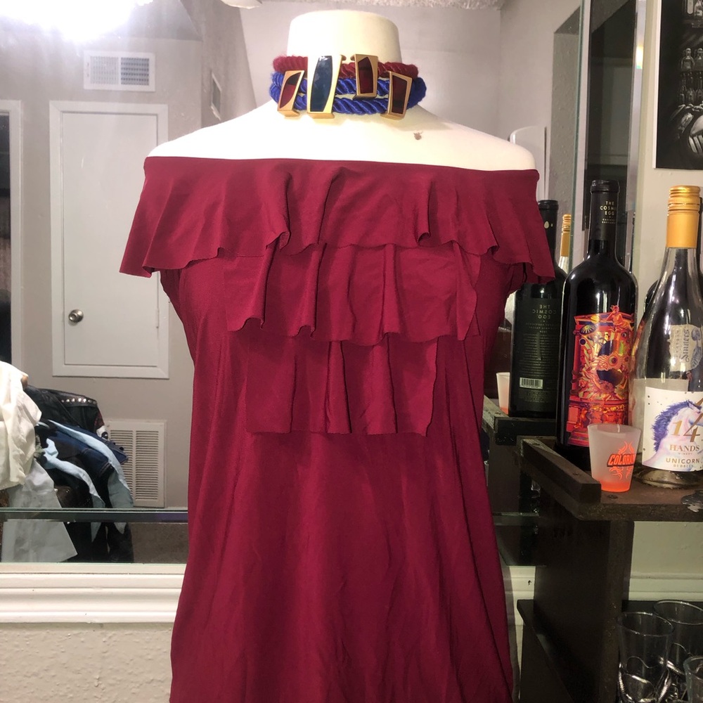 Off-Shoulder Ruffle Dress